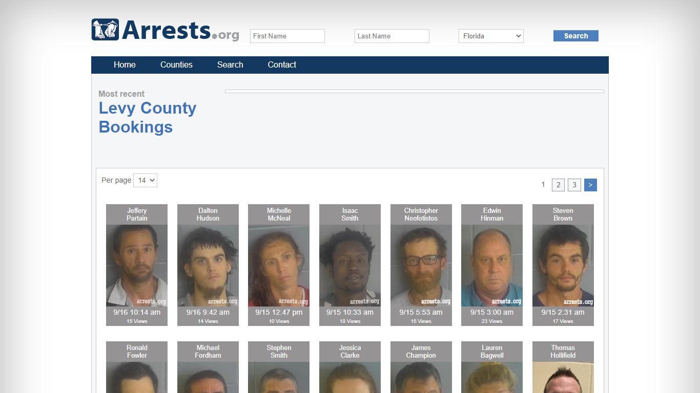 Levy County Arrests and Inmate Search